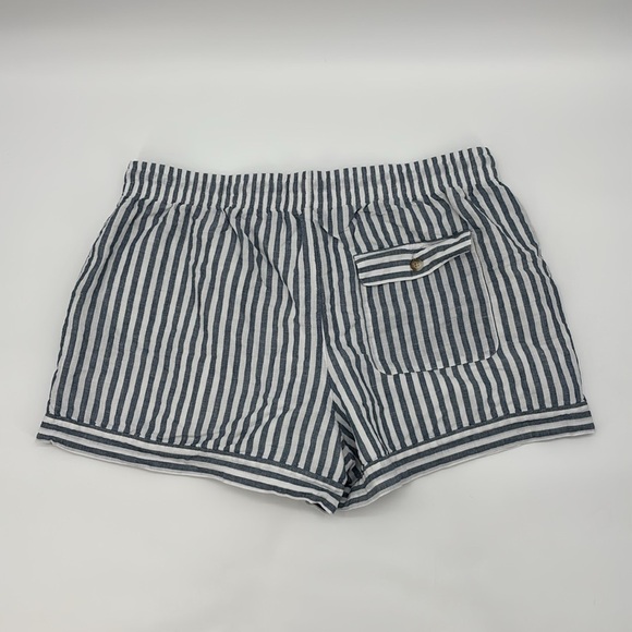 UpWest Striped Women's Drawstring Lined Shorts w/ pockets size XL - Picture 2 of 7